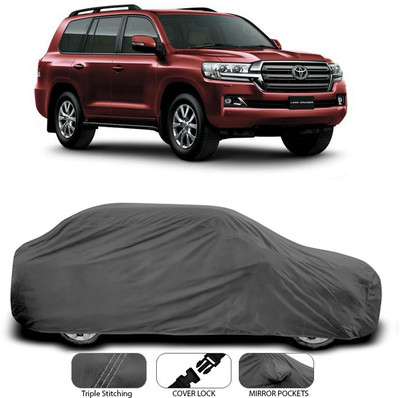 SEBONGO Car Cover For Toyota Land Cruiser (Without Mirror Pockets)(Grey)