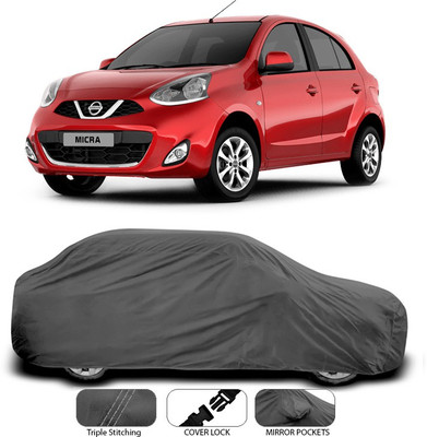ANTHUB Car Cover For Nissan Micra (Without Mirror Pockets)(Grey)
