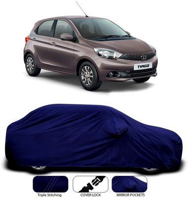 ANTHUB Car Cover For Tata Tiago (With Mirror Pockets)(Blue)