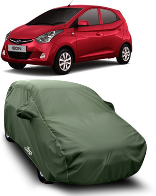 XAFO Car Cover For Hyundai Eon (With Mirror Pockets)(Green)