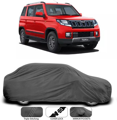 ANTHUB Car Cover For Mahindra TUV300 (Without Mirror Pockets)(Grey)
