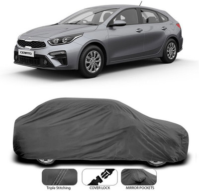 ANTHUB Car Cover For Kia Universal For Car (Without Mirror Pockets)(Grey)