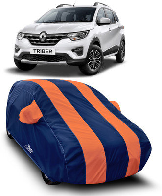XAFO Car Cover For Renault Triber (With Mirror Pockets)(Orange)