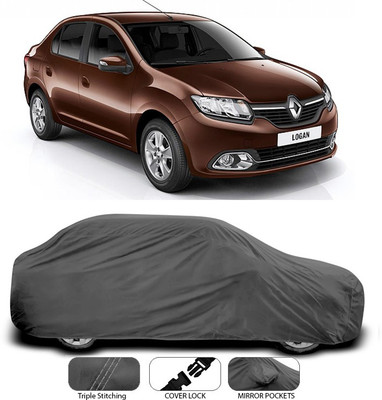 ANTHUB Car Cover For Renault Logan (Without Mirror Pockets)(Grey)