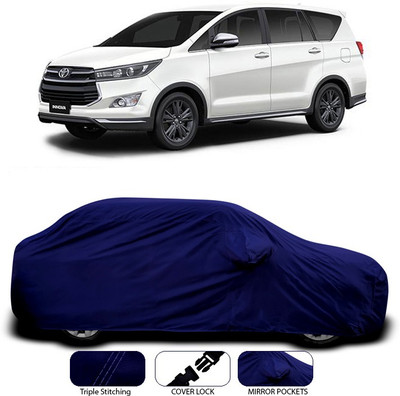 ANTHUB Car Cover For Toyota Innova (With Mirror Pockets)(Blue)