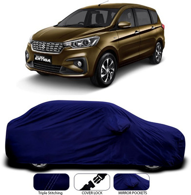 SEBONGO Car Cover For Maruti Suzuki Ertiga (With Mirror Pockets)(Blue)
