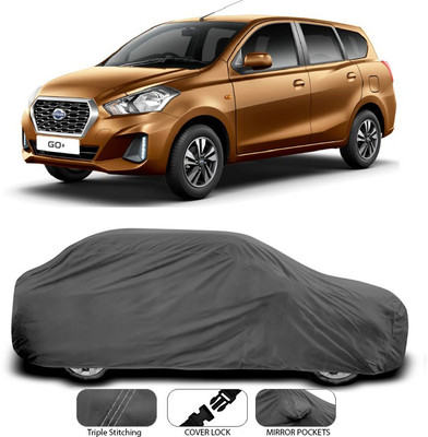 ANTHUB Car Cover For Nissan Go+ (Without Mirror Pockets)(Grey)