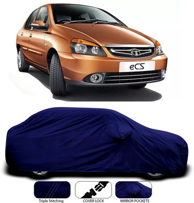 ANTHUB Car Cover For Tata Indigo CS (With Mirror Pockets)(Blue)