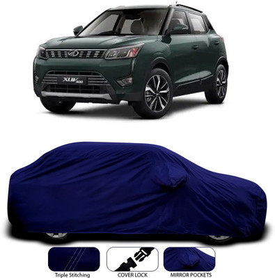 SEBONGO Car Cover For Mahindra XUV 300 (With Mirror Pockets)(Blue)