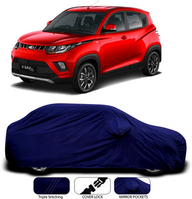 ANTHUB Car Cover For Mahindra KUV100 (With Mirror Pockets)(Blue)