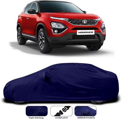 ANTHUB Car Cover For Tata Harrier (With Mirror Pockets)(Blue)