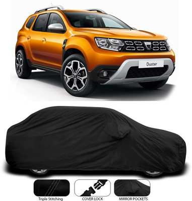 ANTHUB Car Cover For Renault Duster (With Mirror Pockets)(Black)