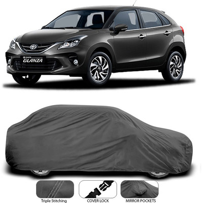 SEBONGO Car Cover For Toyota Glanza (Without Mirror Pockets)(Grey)