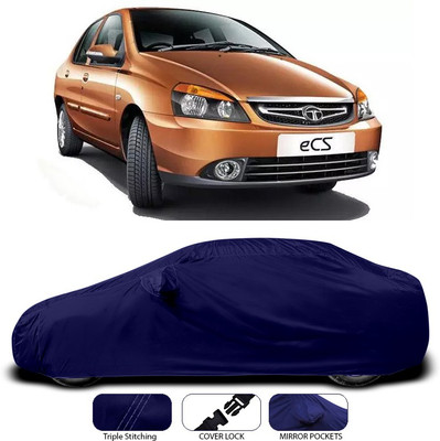 ANTHUB Car Cover For Tata Indigo CS (With Mirror Pockets)(Blue)
