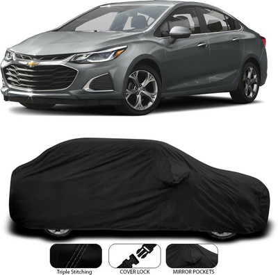 SEBONGO Car Cover For Chevrolet Cruze (With Mirror Pockets)(Black)