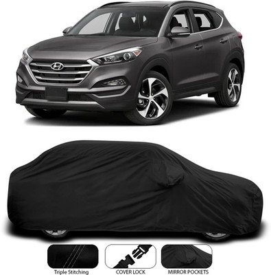 ANTHUB Car Cover For Hyundai Tucson (With Mirror Pockets)(Black)