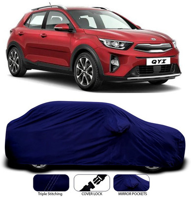 ANTHUB Car Cover For Kia QYI (With Mirror Pockets)(Blue)