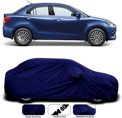ANTHUB Car Cover For Maruti Suzuki Dzire (With Mirror Pockets)(Blue)