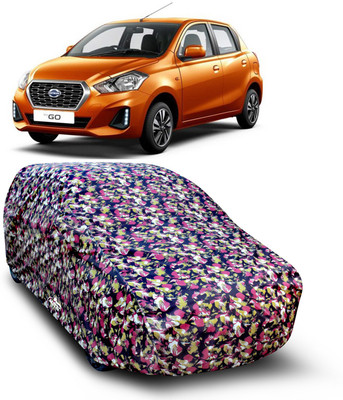 XAFO Car Cover For Datsun Go (With Mirror Pockets)(Multicolor)