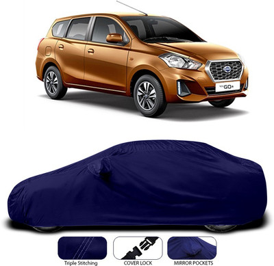 ANTHUB Car Cover For Datsun Go+ (With Mirror Pockets)(Blue)