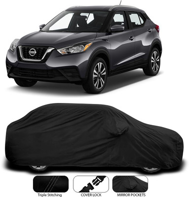 ANTHUB Car Cover For Nissan Kicks (With Mirror Pockets)(Black)
