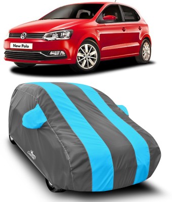 XAFO Car Cover For Volkswagen Polo Equisite (With Mirror Pockets)(Blue)