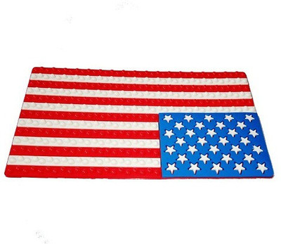 ACCESSOREEZ Rubber Standard Mat For  Universal For Car(Red, White, Blue)