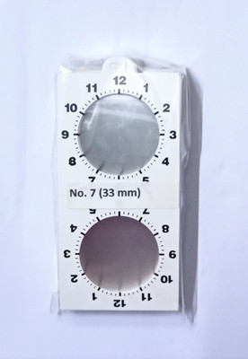 rci Clock Wise Coin Holder 2 x 2 Size No. 7 (White,33mm) for Identifying Error Coins only 25 Pieces Pack Coin Bank(White)