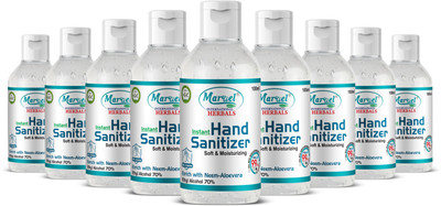 maruel Anti-bacterial Ethyl Alcohol Based Hand Sanitizer Bottle  (9 x 100 ml)