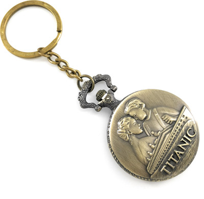 RainSound Titanic Theme Analogue Quartz Pocket Watch Key Chain