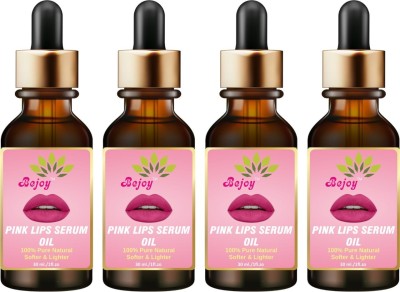 Bejoy Lip Serum - Advanced Brightening Therapy for Soft, Moisturised Lips With Glossy & Shine- Natural (Pack of: 4, 120 ML) Fruity(Pack of: 4, 120 g)