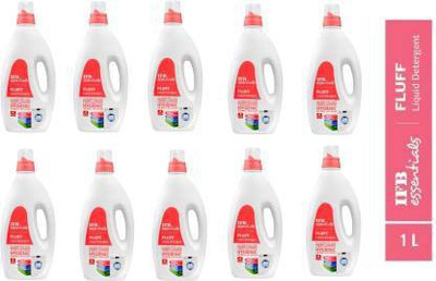IFB FLUFF FRONT LOAD LIQUID DETERGENT (PACK OF 10) Fresh Liquid Detergent(10 x 1 L)