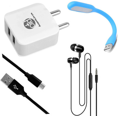OTD Wall Charger Accessory Combo for SSKY Y777 Fire, SSKY Y888, SSKY Y999 Reno, STK Stk Ace Plus(White, Blue)