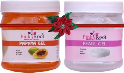 PINKROOT Papaya Gel 500gm with Pearl Gel 500gm(1000 ml)