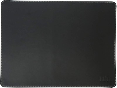 Paper Plane Design Designer Anti-Skid Vegan Leather Mouse Pad for Computer and Laptop Size Mousepad(Black)