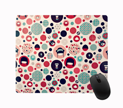 ARTBUG Designer Printed Non-Slip Soft Mouse Pad for Optical/Laser Mouse (22.5cm x 19cm)- 191 Non Slip Base Mousepad(Multicolor)