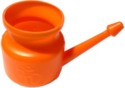 SNAPDOT Plastic Orange Neti Pot(400 ml)