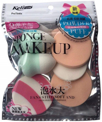 PROTINKLE 6 in 1 makeup sponge and Puff set for make up