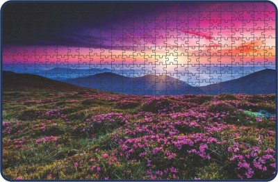 Webby Magic Flowers at Sunrise Wooden Jigsaw Puzzle, 500 pieces(500 Pieces)