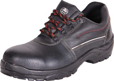 Bata Steel Toe Leather Safety Shoe(Black, SB, Size 5)