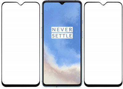 HOBBYTRONICS Edge To Edge Tempered Glass for ONEPLUS 7T(Pack of 2)