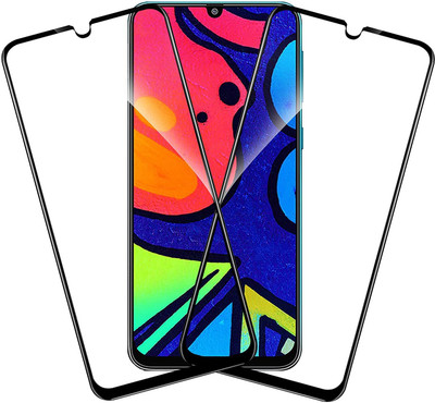 TINGTONG Edge To Edge Tempered Glass for Samsung Galaxy F41(Pack of 2)
