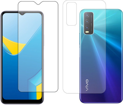 raxxy Front and Back Screen Guard for Vivo Y20i(Pack of 2)