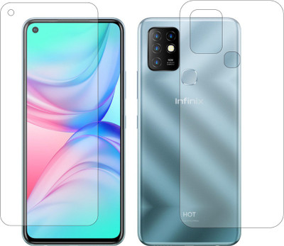 raxxy Front and Back Screen Guard for Infinix Hot 10(Pack of 2)