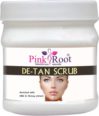PINKROOT DE-TAN Scrub Enriched with Milk & Honey extract Scrub(500 ml)