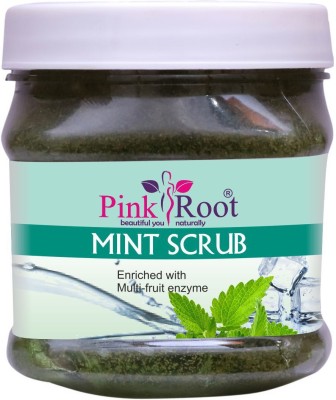 PINKROOT Mint Scrub Enriched with Multi-Fruit Enzyme Scrub(500 ml)