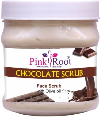 PINKROOT Chocolate Scrub Face Scrub with Olive Oil Scrub(500 ml)