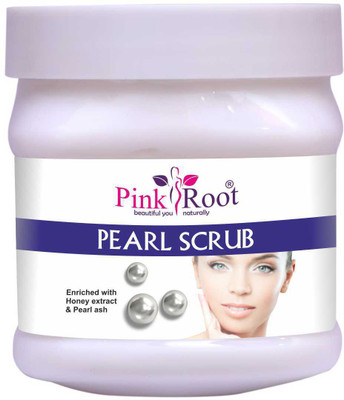 PINKROOT Pearl Scrub Enriched with Honey Extract & Pearl Ash Scrub(500 ml)