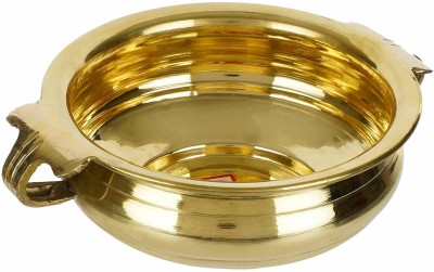 Puja N Pujari Brass Urli/Traditional Bowl Showpiece Decorative Showpiece  -  6 cm(Brass, Gold)