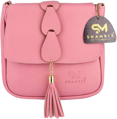 SHAMRIZ Pink Sling Bag Women's & Girls' Sling Bag